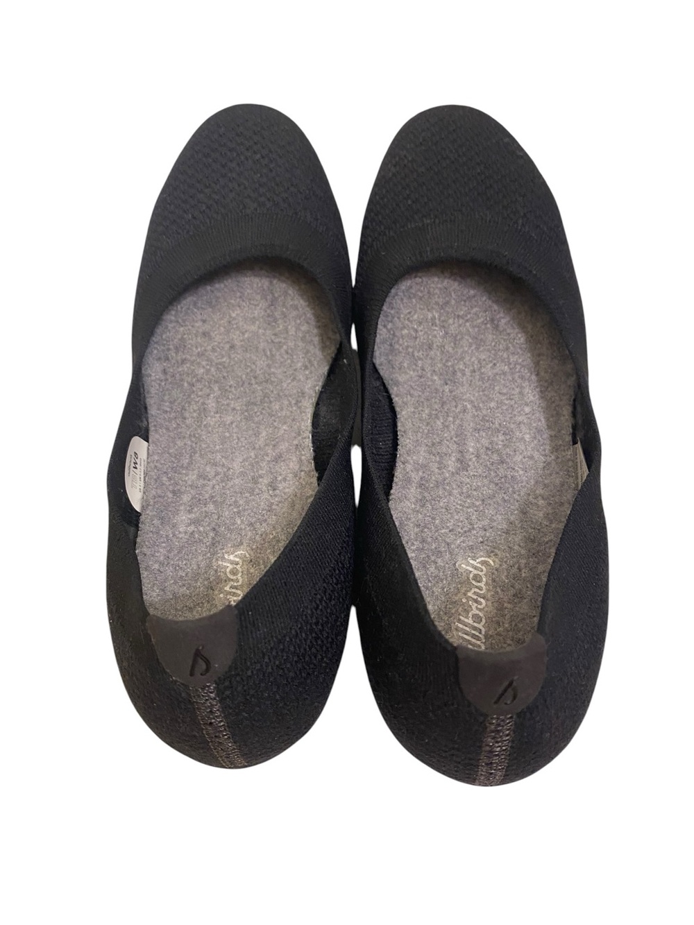 ALL BIRDS KNIT BLACK BALLET FLATS RUBBER SOLES SIZE 8 COMFORT FLATS FLEXIBLE - Picture 5 of 10